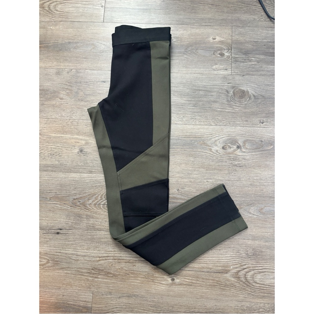 BCBGMaxAzria Black and Green Leggings